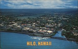 Aerial View of Hilo, Hawaii Postcard