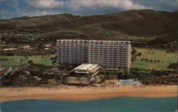 Kahala Hilton Hotel, Oahu, Hawaii - Aerial View Postcard