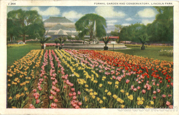 Formal Garden and Conservatory Lincoln Park Chicago Illinois