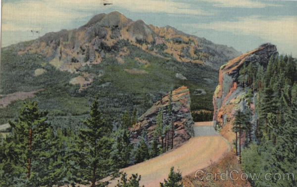 The South St. Vrain Highway To Rocky Mountain National Park Estes Park Colorado