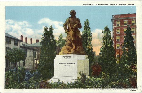 Nathaniel Hawthorne Statue Salem Massachusetts