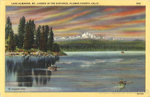 Lake Almanor, Mt.Lassen in the Distance Plumas County California