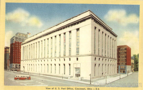 View of U. S. Post Office Cincinnati Ohio