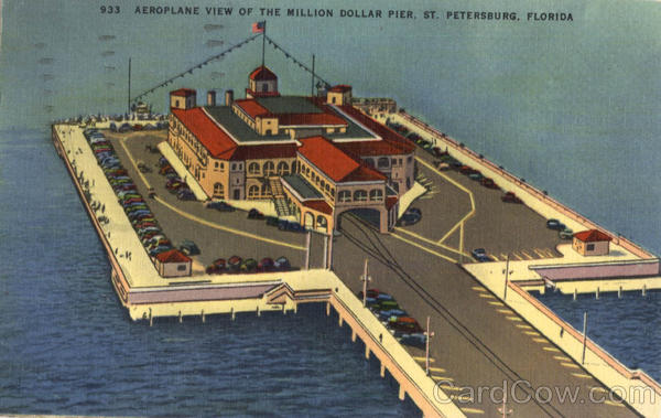 Aeroplane View of The Million Dollar Pier St. Petersburg Florida Aeroplane View of The Million Dollar Pier St. Petersburg Florida
