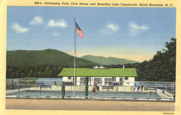 Swimming Pool, Club House and Beautiful Lake Tomahawk Black Mountain North Carolina