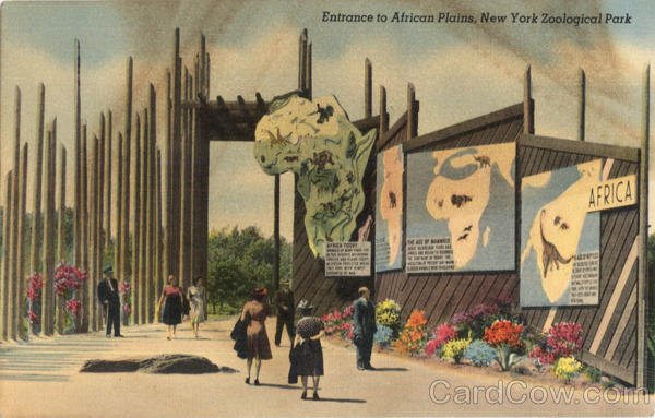 Entrance to African Plains, New York Zoological Park New York City