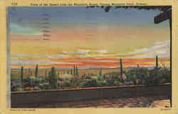 View of the Desert from the Mountain House Postcard