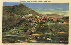 Bird's-Eye View of Jerome Postcard