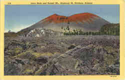 Lava Beds and Sunset Mt, Highway 66 Scenic, AZ Postcard Postcard