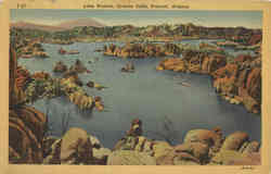 Lake Watson, Granite Dells Prescott, AZ Postcard Postcard