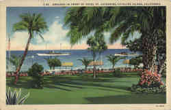 Grounds in Front of Hotel St. Catherine Postcard