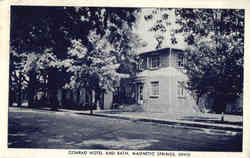 Conrad Hotel and Bath Magnetic Springs, OH Postcard Postcard