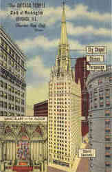 The Chicage Temple Clark Postcard