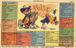 Cowboy Busy Person's Correspondence Card Cowboy Busy Person's Correspondence Card
