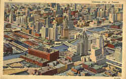 City of Towers Chicago, IL Postcard Postcard