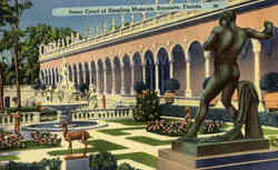 Inner Court of Ringling Museum Postcard