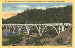 Robert Booth Bridge, Pacific Highway U.S. 99 Postcard