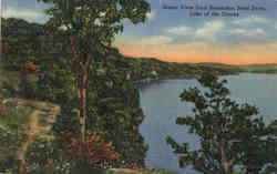 Scenic View from Horseshoe Bend Drive, Lake of the Ozarks Postcard