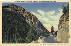 Sylvan Pass From The East Yellowstone National Park, WY Postcard Postcard