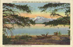 Yellowstone Lake And Colter Peak Yellowstone National Park, WY Postcard Postcard