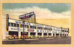 Kelly Blue Book: Kelley Kar Co Automobile Dealership Postcard