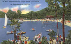 Recreation at Fairy Stone State Park Postcard