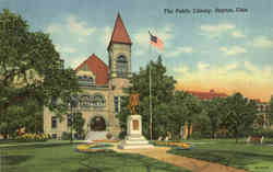 The Public Library Dayton, OH Postcard Postcard