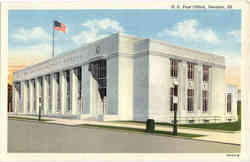 U. S. Post Office Decatur, IL Postcard Postcard