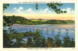 Bridge over Catawba River, U. S. Highway No. 321 Postcard