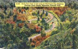 Bird's Eye View of the Loop on Newfound Gap Highway Postcard