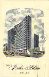 The Statler Hilton Dallas, TX Postcard Postcard