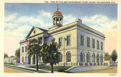 Post Office and Government Court House Tallahassee, FL Postcard Postcard