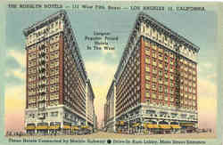 The Rosslyn Hotels, 111 West Fifth Street Los Angeles, CA Postcard Postcard