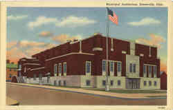 Municipal Auditorium Zanesville, OH Postcard Postcard