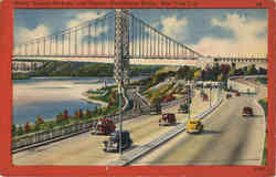 Henry Hudson Parkway and George Washington Bridge New York City, NY Postcard Postcard