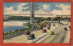 Henry Hudson Parkway and George Washington Bridge Postcard