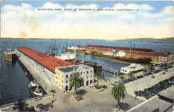 Municipal Pier, Foot of Broadway Postcard