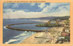 Rainbow Pier and Auditorium Postcard