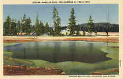 Emerald Pool Yellowstone National Park, WY Postcard Postcard