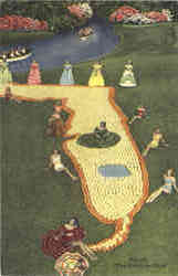 A miniature of Florida in Oranges and Grapefruit at Florida Cypress Gardens Postcard