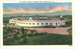 Liberty Heights Swimming Pool Martinsville, VA Postcard Postcard