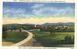 Chapman Highway Approaching Sevierville Postcard