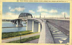 Peace Bridge Across Niagara River Postcard
