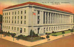 U. S. Post Office Sacramento, CA Postcard Postcard