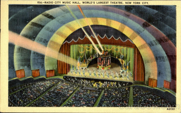 Radio City Music Hall, World'S Largest Theatre New York City