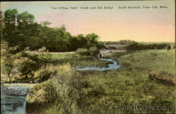 Cat O'Nise Tails, Creek and Old Bridge South Harwich Massachusetts