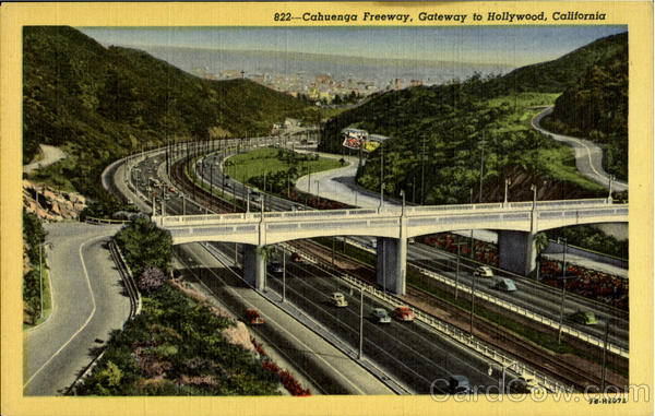Cahuenga Freeway Hollywood California