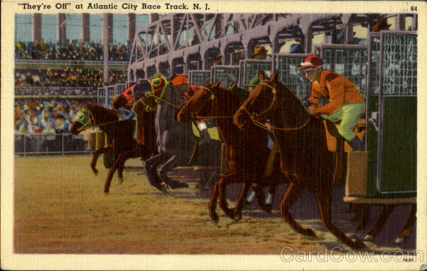 They's off, Atlantic City Race Track New Jersey