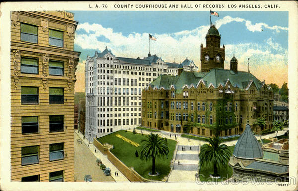 Country Courthouse And Well Of Records Los Angeles California