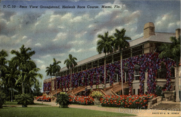 Rear View Grandstand Hialeah Race Course Miami Florida